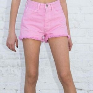 Brandy Melville J Galt Pink Jean Shorts